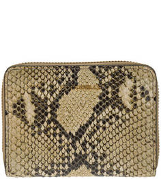 Кожаный кошелек с выделкой под рептилию Metallic Python Coccinelle