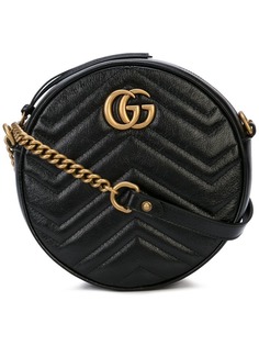 Gucci круглая мини-сумка на плечо GG Marmont