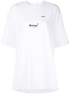 Ader Error футболка оверсайз с принтом Arrow