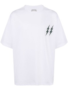Wooyoungmi футболка с принтом молнии