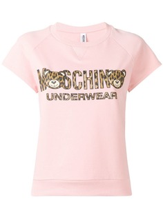 Moschino пижамная футболка Teddy с логотипом