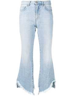 Federica Tosi расклешенные джинсы с бахромой