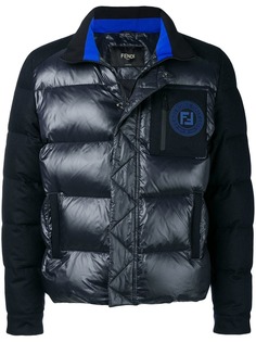 Fendi пуховик с логотипом