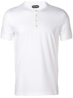Tom Ford футболка с круглым вырезом на пуговицах
