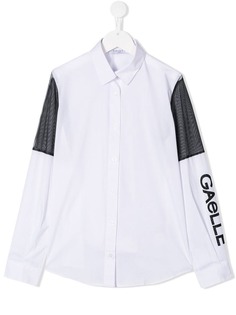 Gaelle Paris Kids рубашка с полупрозрачными вставками