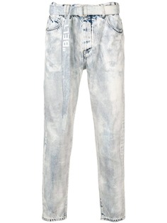 Off-White джинсы кроя слим с заниженным шаговым швом