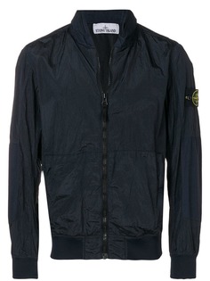 Stone Island куртка-бомбер с мятым эффектом