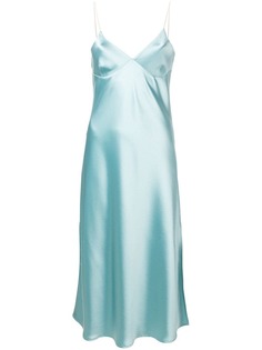 Ssheena платье-комбинация с эффектом металлик