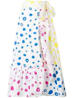 Mira Mikati юбка с оборками и запахом