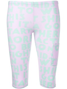 Mm6 Maison Margiela шорты до колен с логотипом