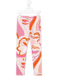 Emilio Pucci Junior легинсы с геометричным узором