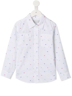 Stella McCartney Kids рубашка с принтом звезд
