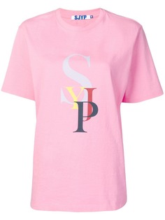 SJYP футболка с логотипом