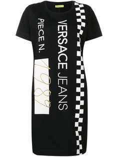 Versace Jeans платье-рубашка в клетку