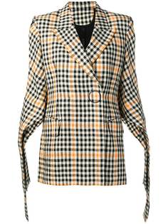Petar Petrov блейзер в клетку гингем