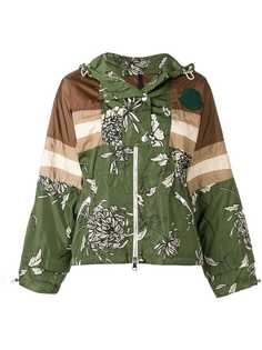 Moncler непромокаемая куртка с цветочным принтом
