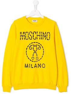 Moschino Kids толстовка с принтом логотипа