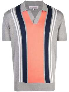 Orlebar Brown рубашка-поло с V-образным вырезом
