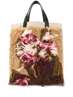 Ports V сумка-тоут с вязаным цветочным декором