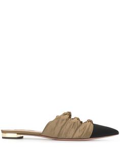 Aquazzura мюли с бантом