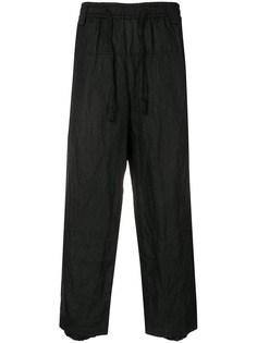 Ziggy Chen creased cropped trousers