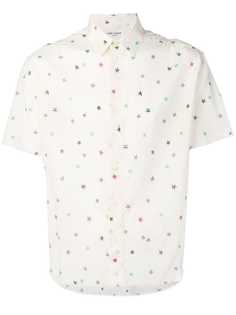 Saint Laurent рубашка с принтом звезд