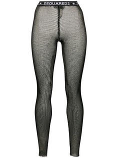 Dsquared2 сетчатые легинсы с логотипом