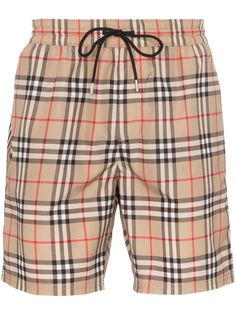 Burberry плавки-шорты Guildes в клетку