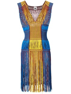 Missoni Vintage платье вязки кроше с бахромой