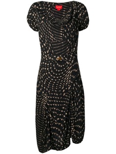 Vivienne Westwood Vintage драпированное платье с абстрактным принтом