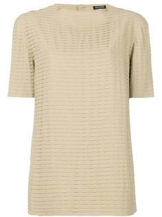 Giorgio Armani Vintage плиссированная блузка с короткими рукавами