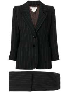 Yves Saint Laurent Vintage костюм с юбкой в тонкую полоску
