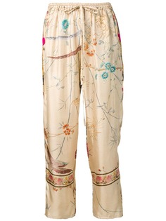 Pierre-Louis Mascia floral drawstring trousers
