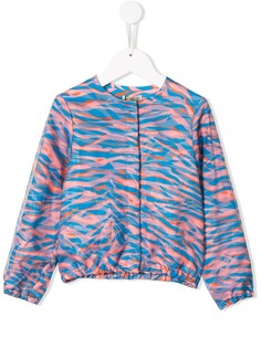 Kenzo Kids куртка-бомбер с анималистичным принтом