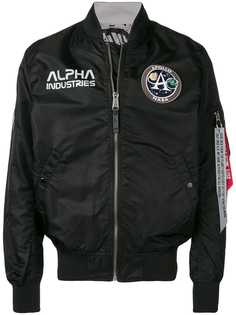 Alpha Industries куртка-бомбер с нашивкой-логотипом