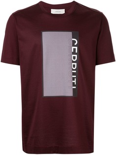Cerruti 1881 футболка с принтом прямоугольника и логотипом