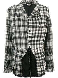 Comme Des Garçons Vintage клетчатый жакет со вставками