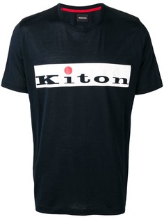 Kiton футболка с логотипом
