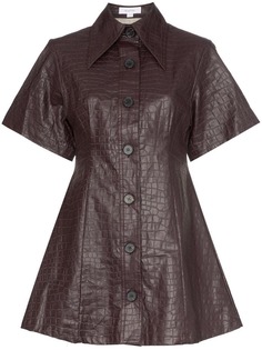 Beaufille платье-рубашка Piper с тиснением под крокодила