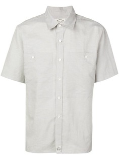 Maison Kitsuné однотонная рубашка с короткими рукавами