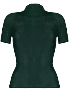 Issey Miyake полупрозрачная футболка с плиссировкой