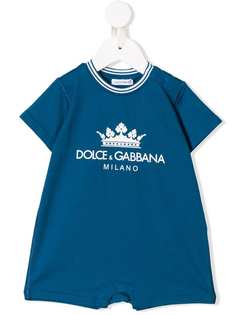 Dolce & Gabbana Kids короткий комбинезон с логотипом
