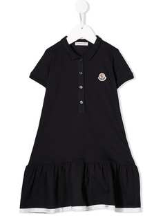 Moncler Kids платье-рубашка с воротником-поло
