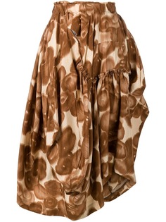 Comme Des Garçons Vintage асимметричная юбка с абстрактным принтом