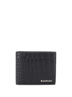 Baldinini crocodile embossed bi-fold wallet