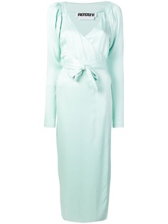 Rotate long-sleeve maxi dress