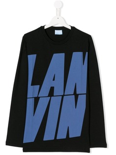 Lanvin Enfant футболка с логотипом