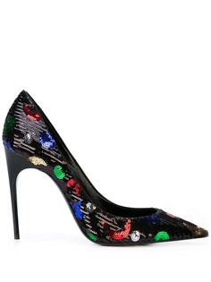 Saint Laurent туфли-лодочки с пайетками