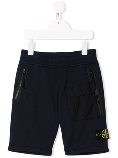 Stone Island Junior спортивные шорты с логотипом