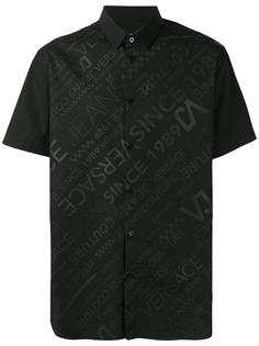 Versace Jeans рубашка с контрастным логотипом